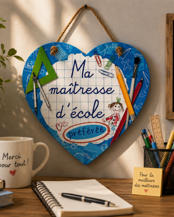 Coeur à Suspendre "Maîtresse"