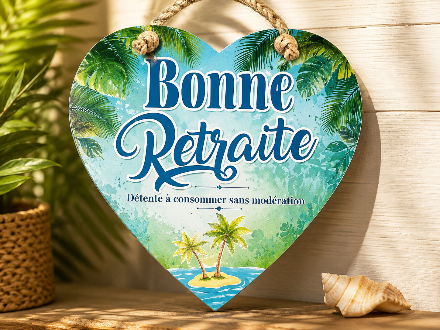 Coeur à Suspendre "Bonne Retraite"