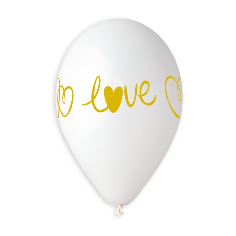 Golden love et coeurs