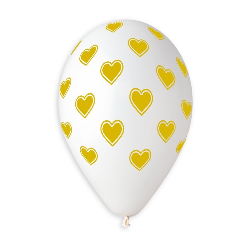 Golden love et coeurs