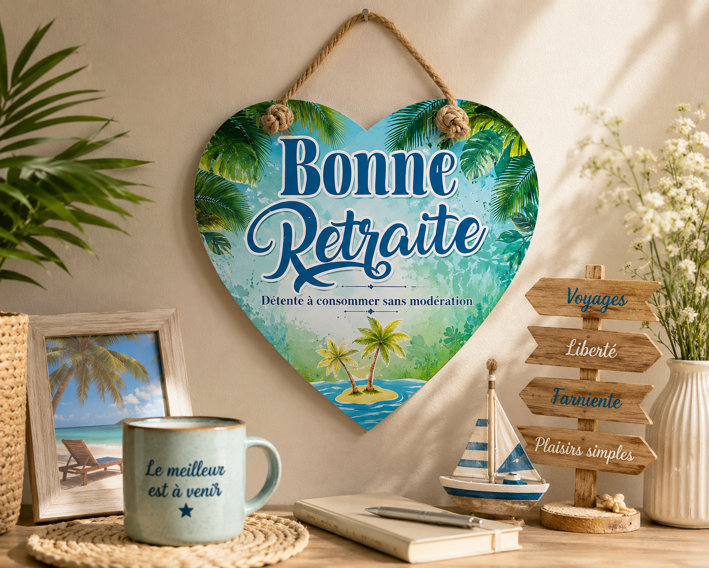 Coeur à Suspendre "Bonne Retraite" – Image 2