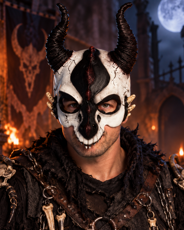 Demi-Masque Tête de Dragon