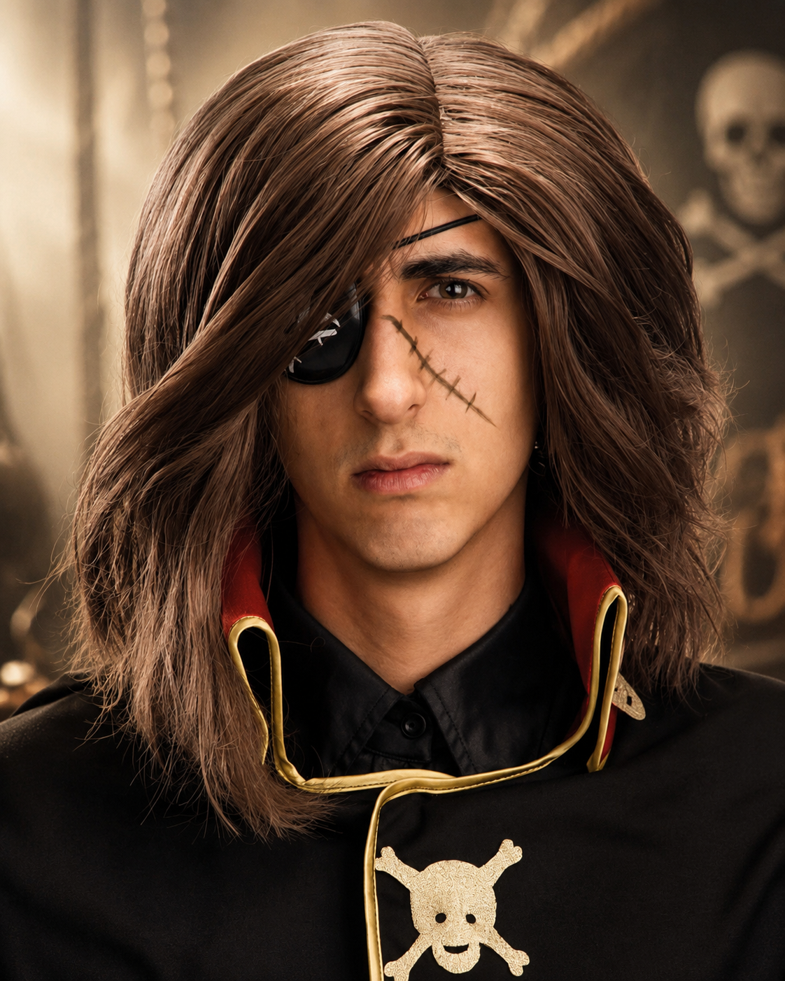 Perruque Capitaine Marlock