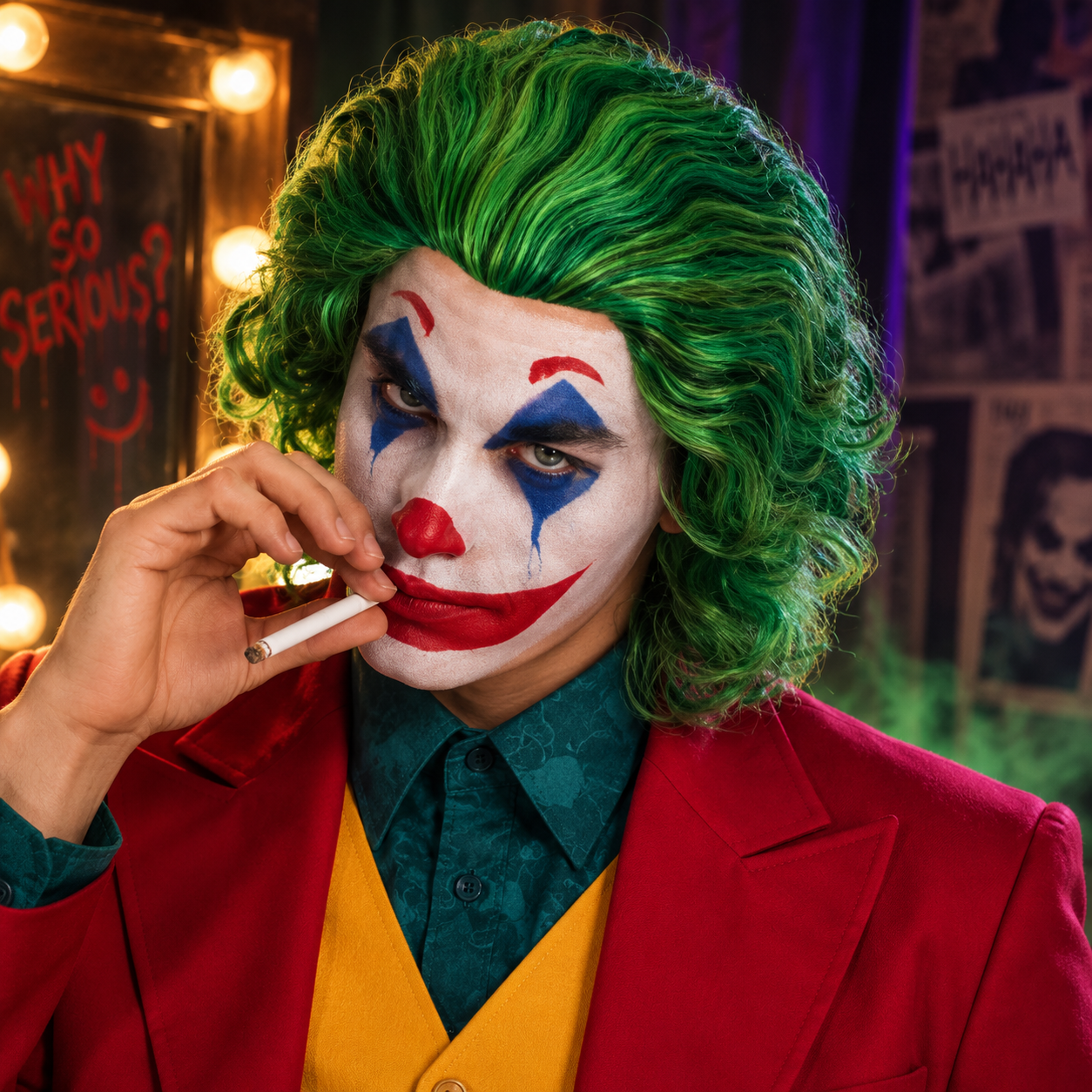 Perruque Crazy Clown