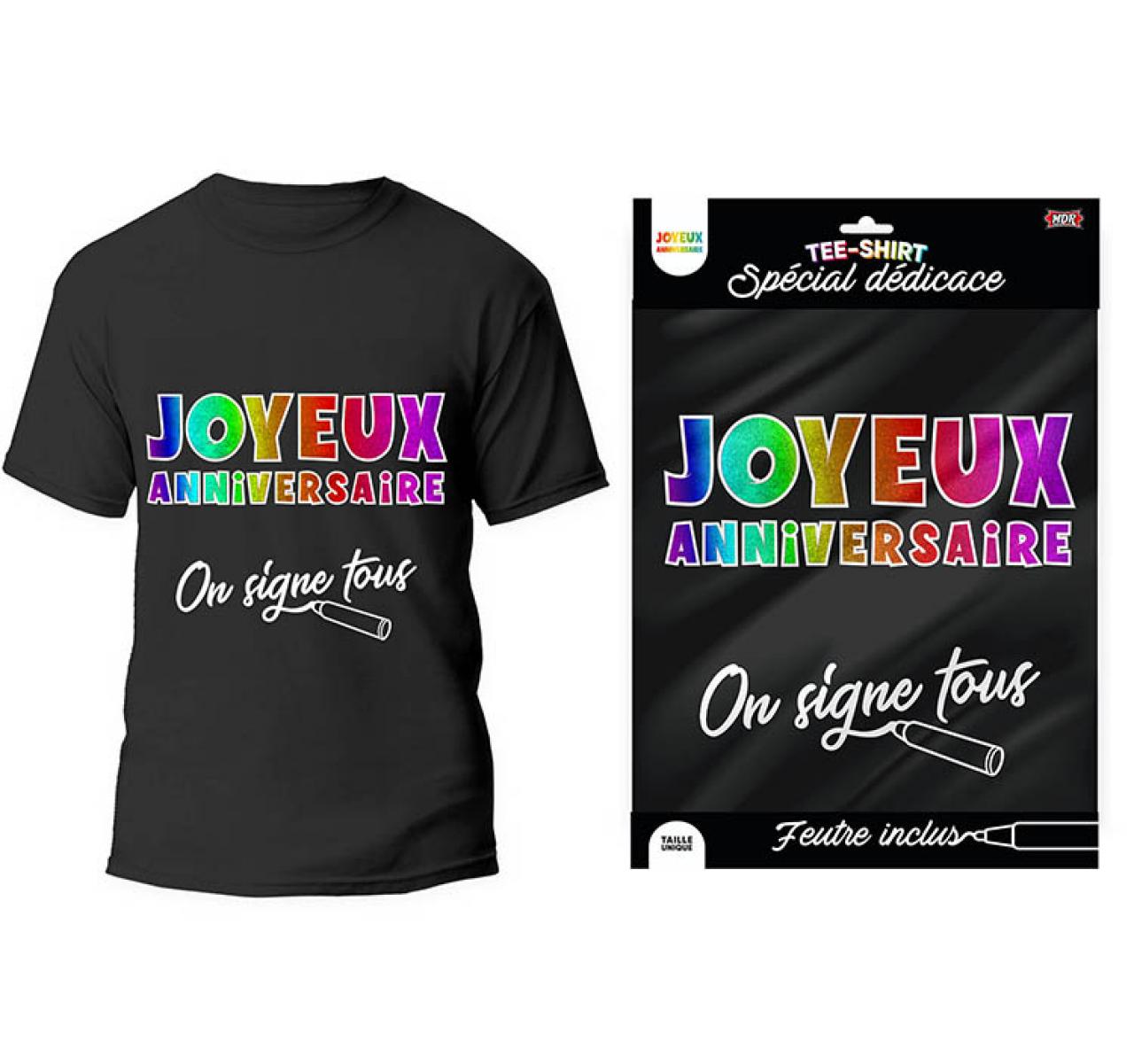 Tee-Shirt Noir Spéciale Dédicace