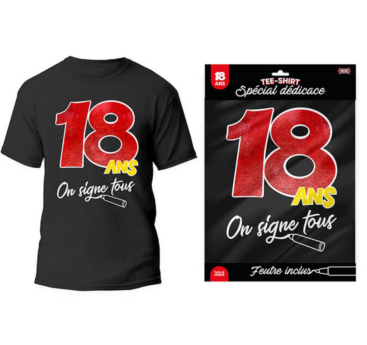Tee-Shirt Noir Spéciale Dédicace – Image 2
