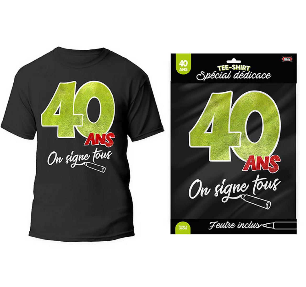 Tee-Shirt Noir Spéciale Dédicace – Image 5