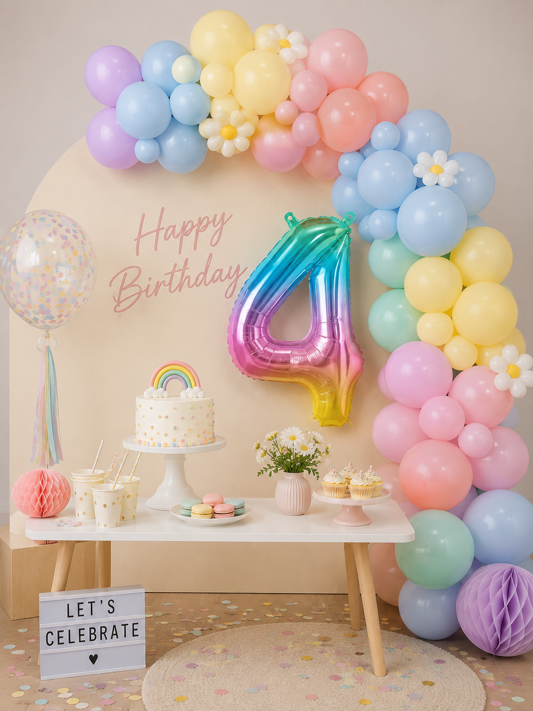Chiffre Couleur Pastel 41cm – Image 13