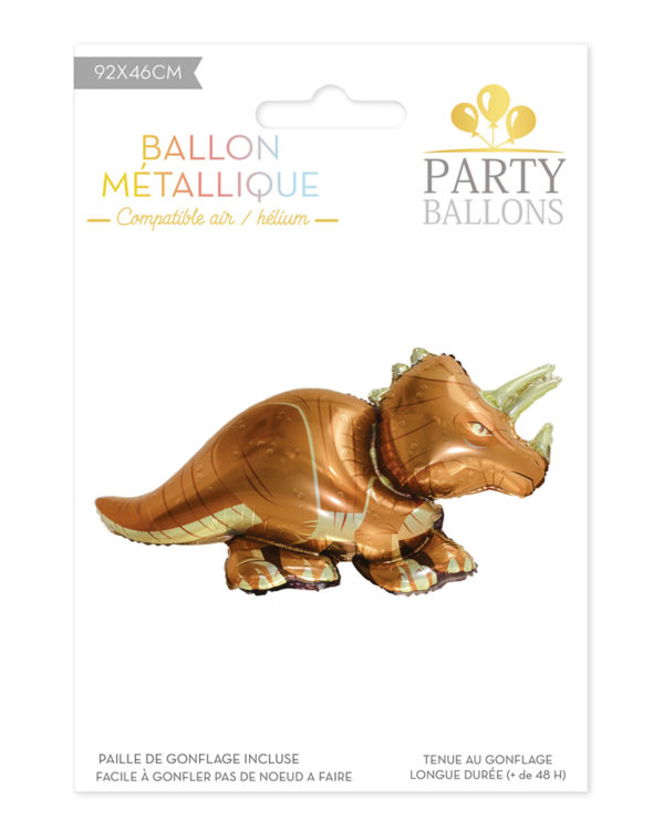 Ballon métallique TRICERATOPS