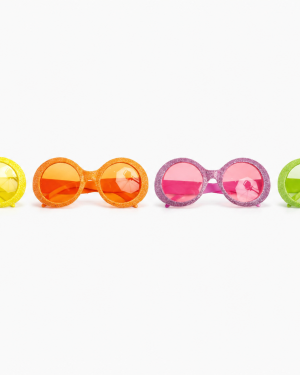 Lunettes Disco Glitter Néon