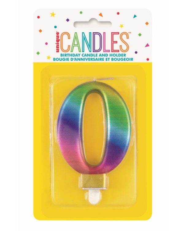 Bougie Chiffre Rainbow