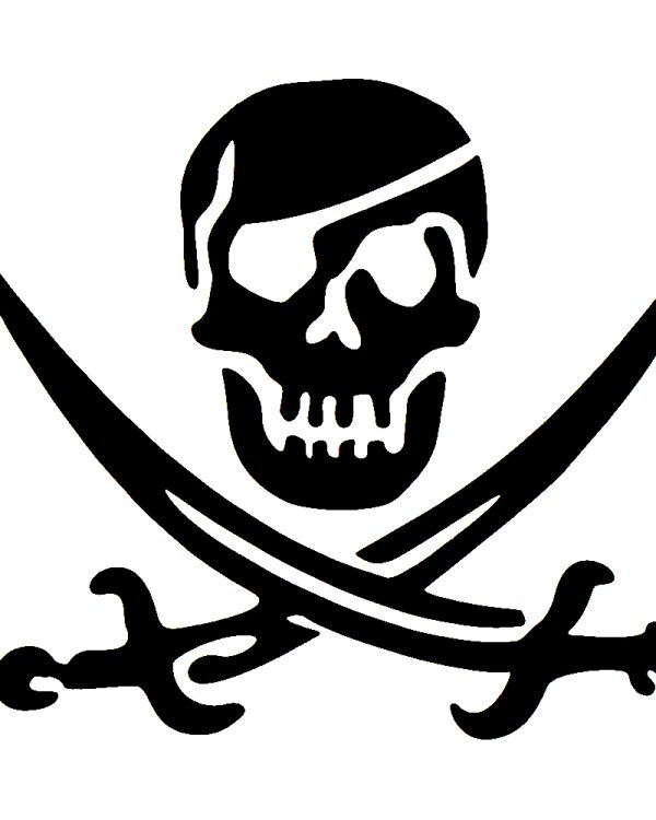 Pochoir Tête de Mort et Epées