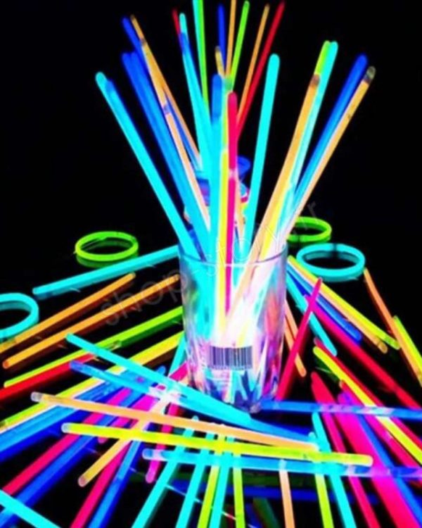 Tube de 100 Bracelets Lumineux