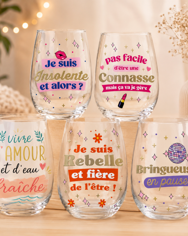 Verre Rond "Humoristique"