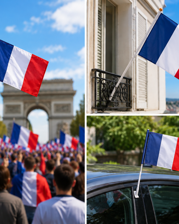 Drapeaux sur Hampe