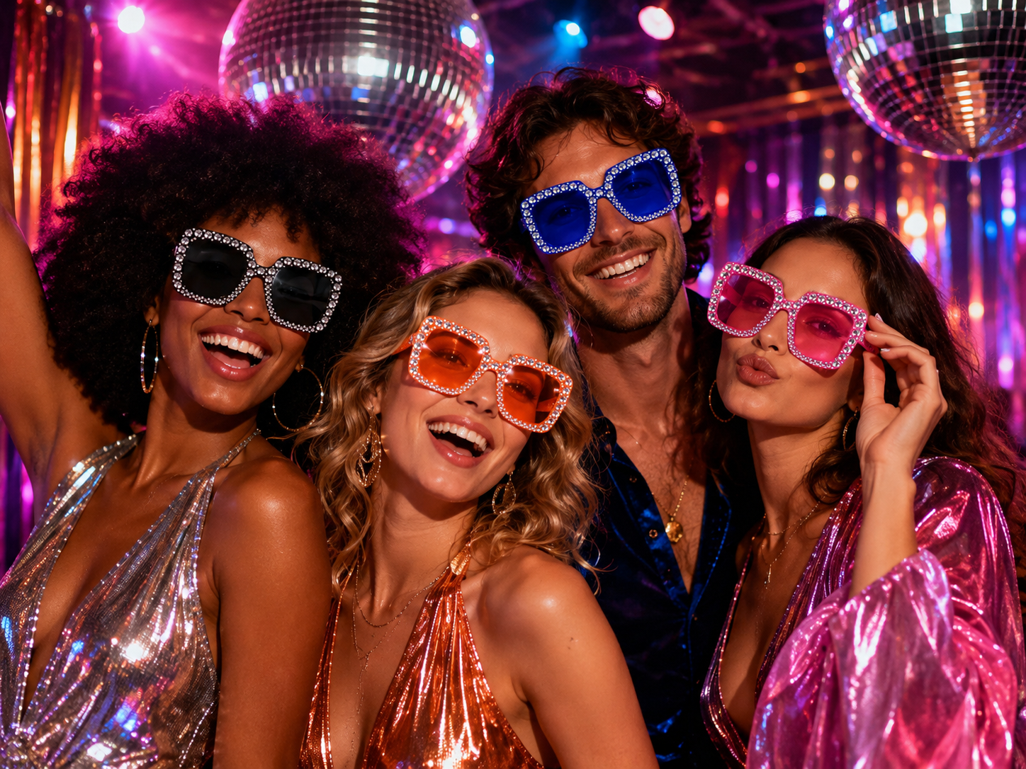 Lunettes Carré Strass – Image 2