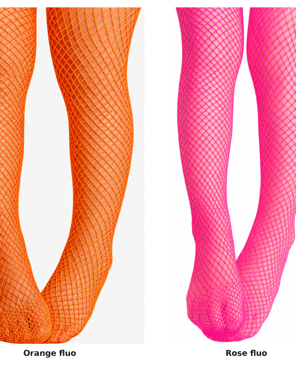 Collant Petite Résille Fluo XL