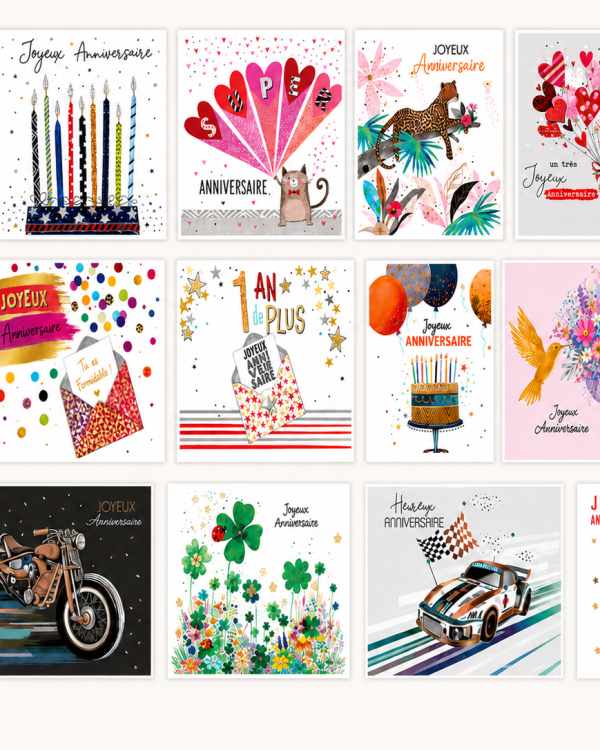 Carte Double Collection "Privée" Anniversaires