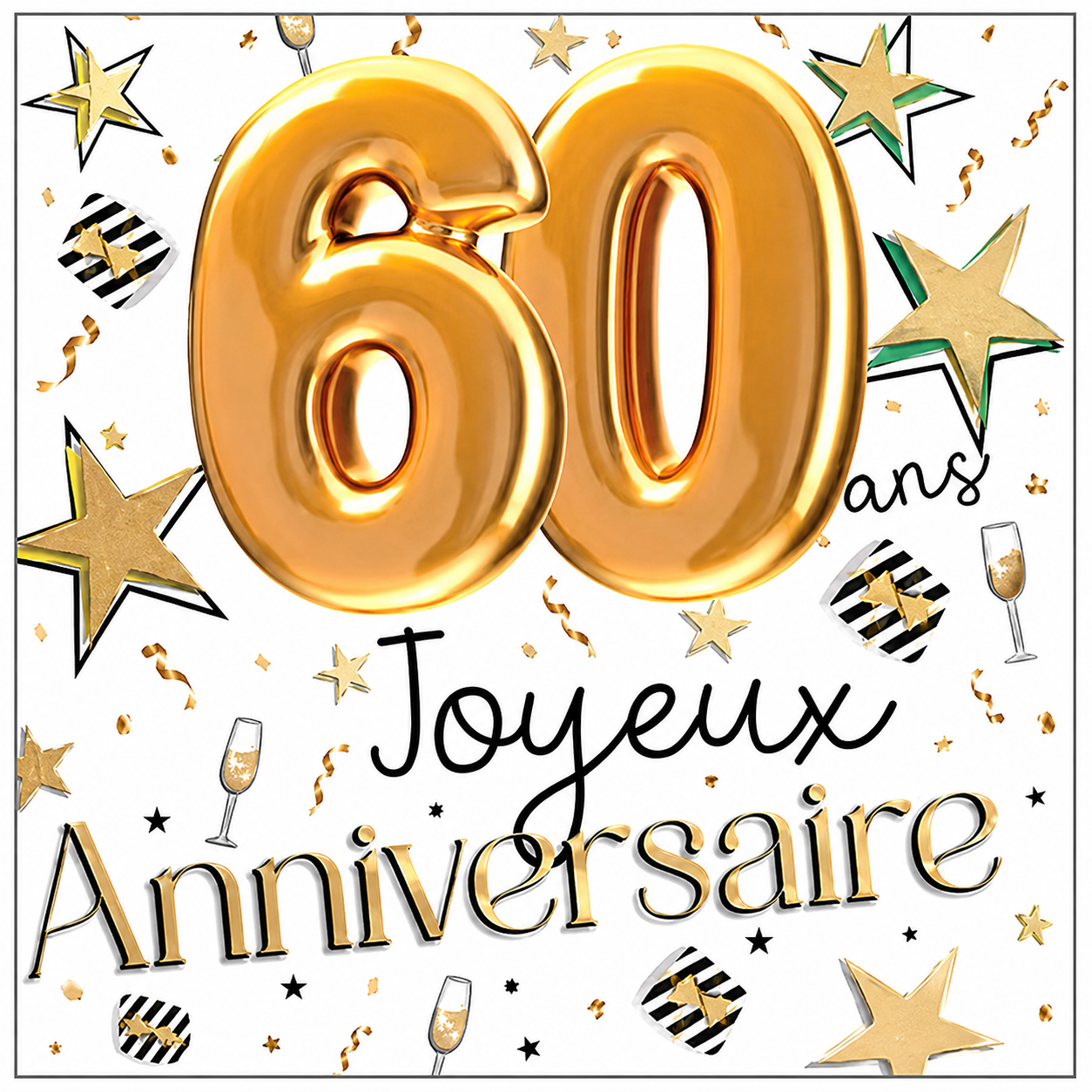 Carte Double "Age" de 25 à 90 Ans – Image 10