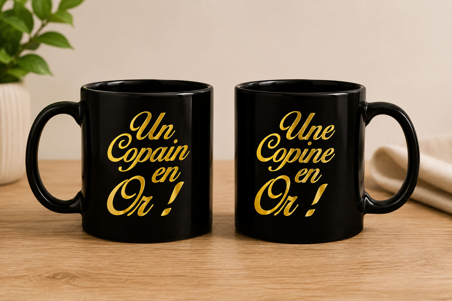 Mug Géant "Un(e) Copin(e) en Or"