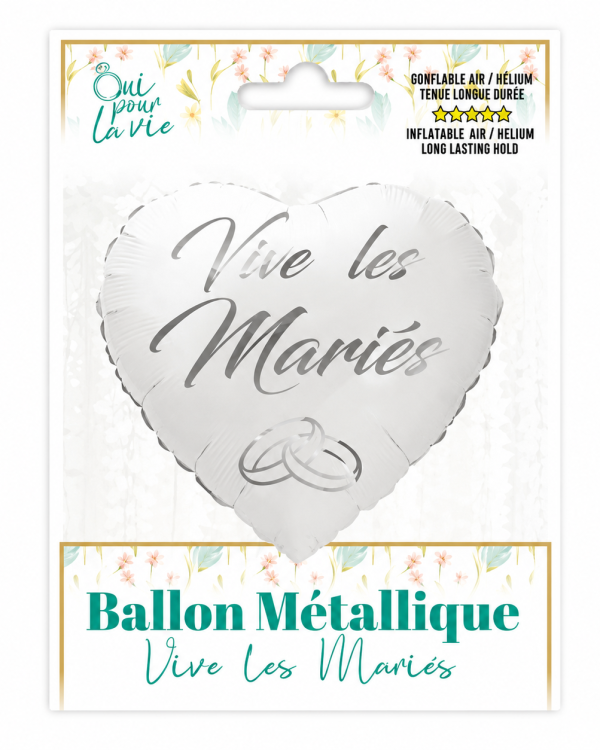 Ballon "Vive les Mariés"