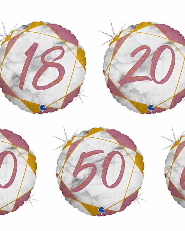 Ballon Marbré Rose