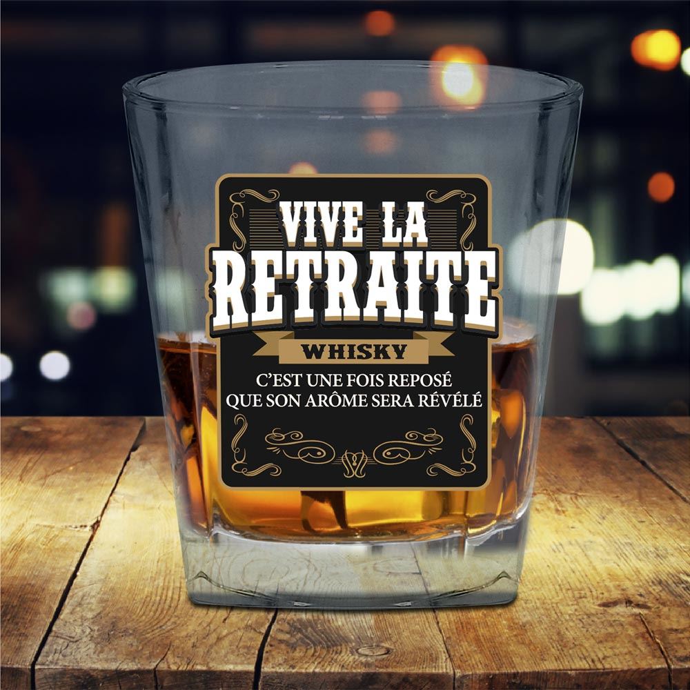 Verre à Whisky "Vive la Retraite" – Image 4