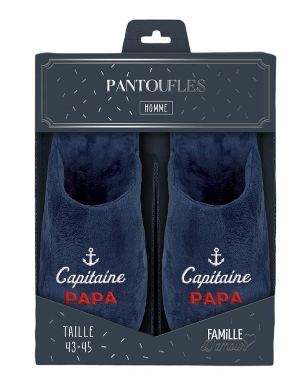 Pantouffles "Capitaine Papa"