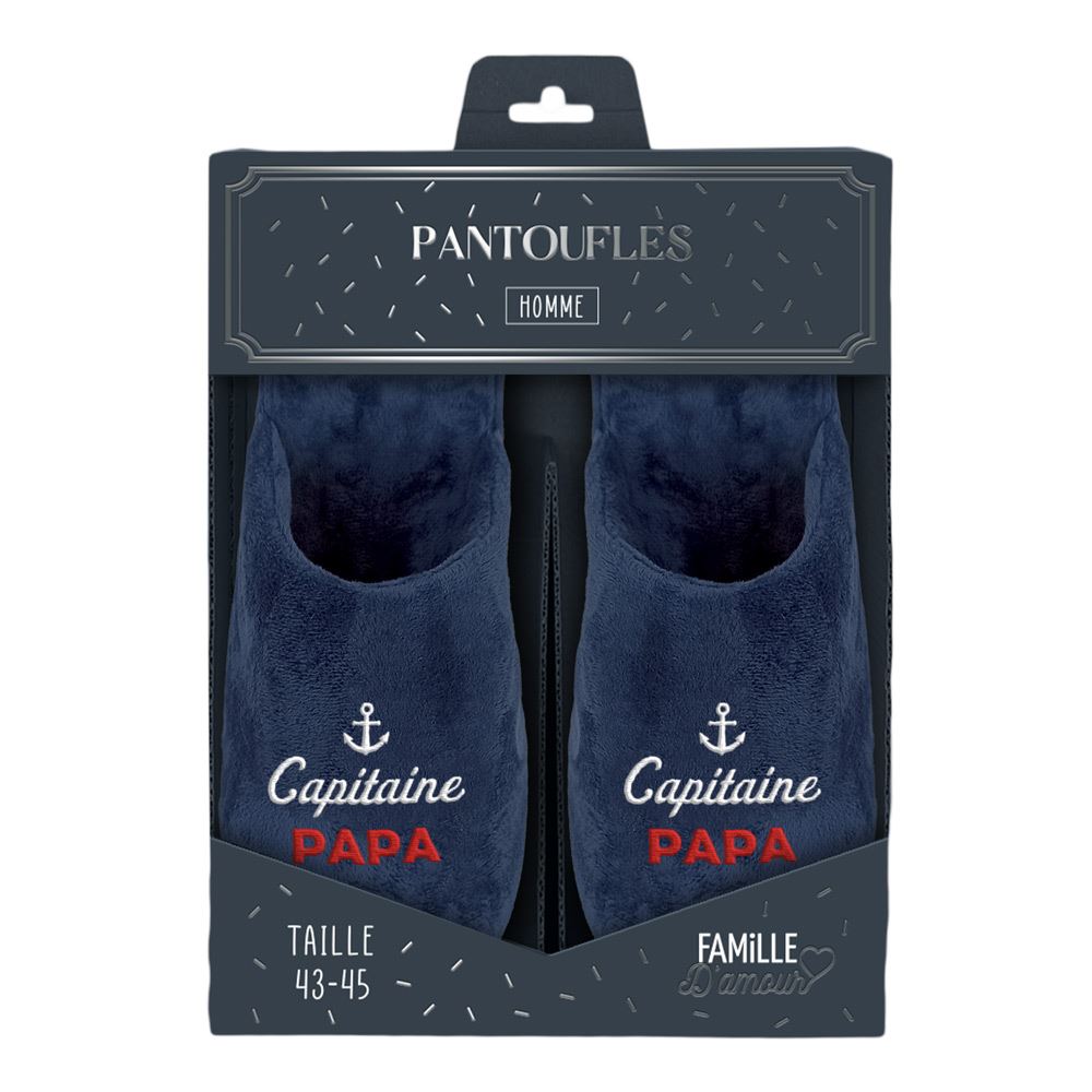 Pantouffles "Capitaine Papa"