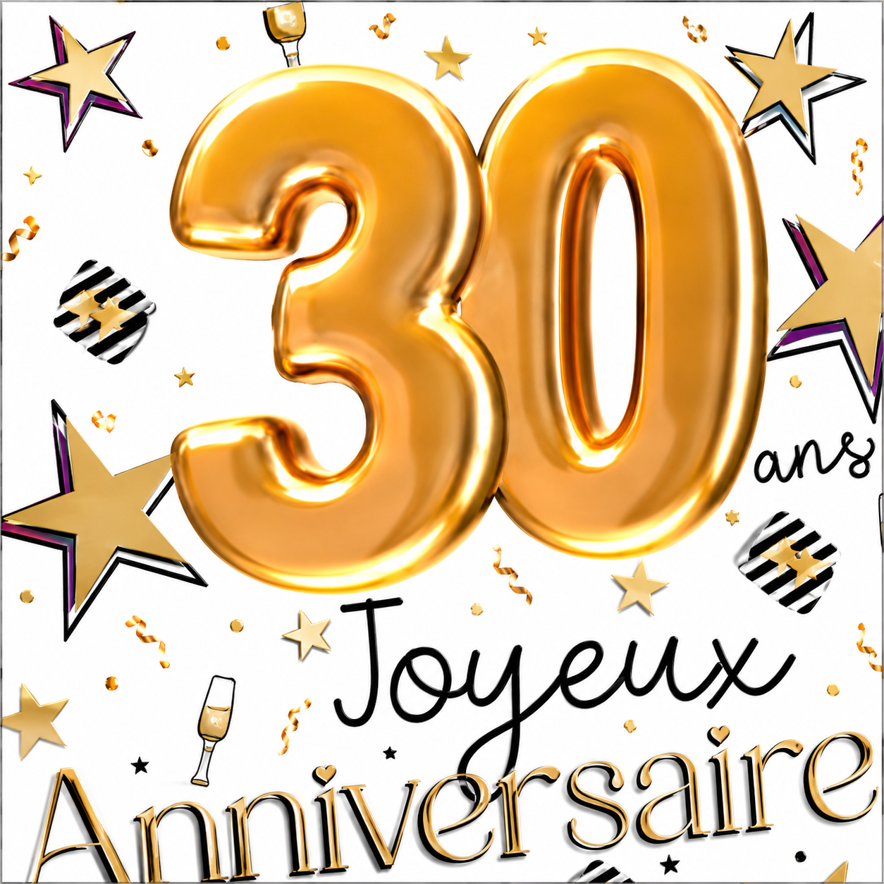 Carte Double "Age" de 25 à 90 Ans – Image 3