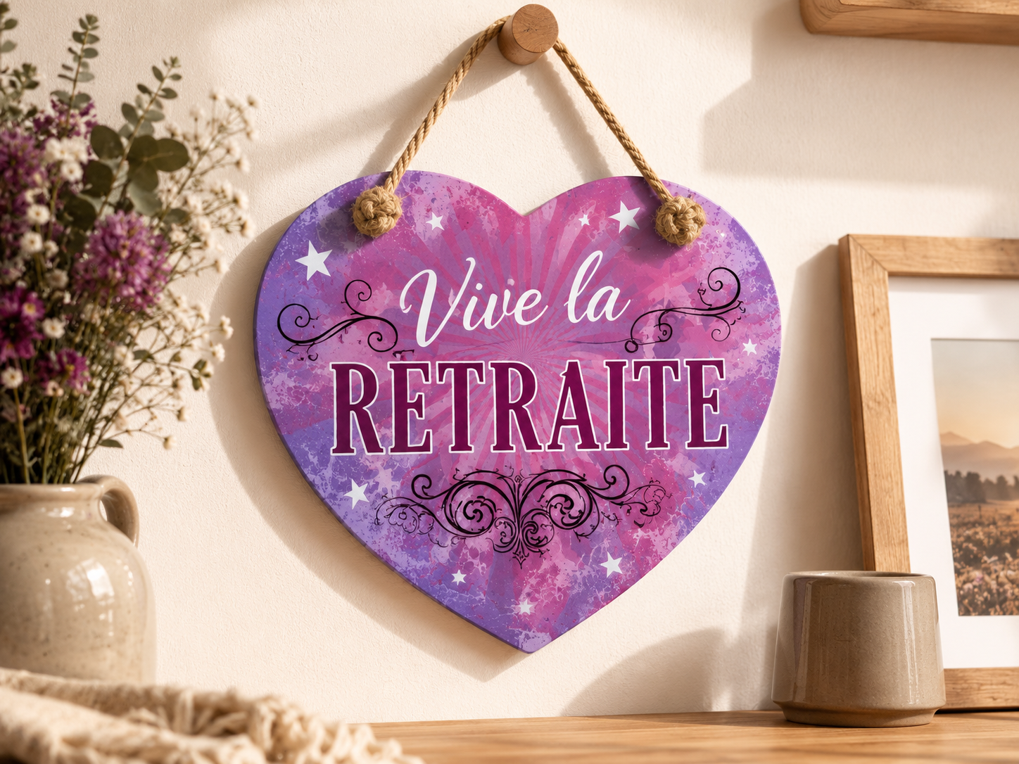 Coeur à Suspendre "Vive la Retraite" – Image 2