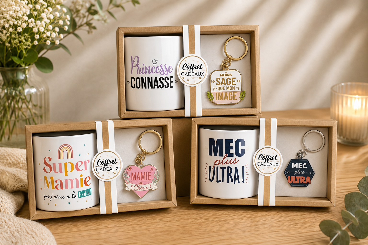 Coffret Mug et Porte clés