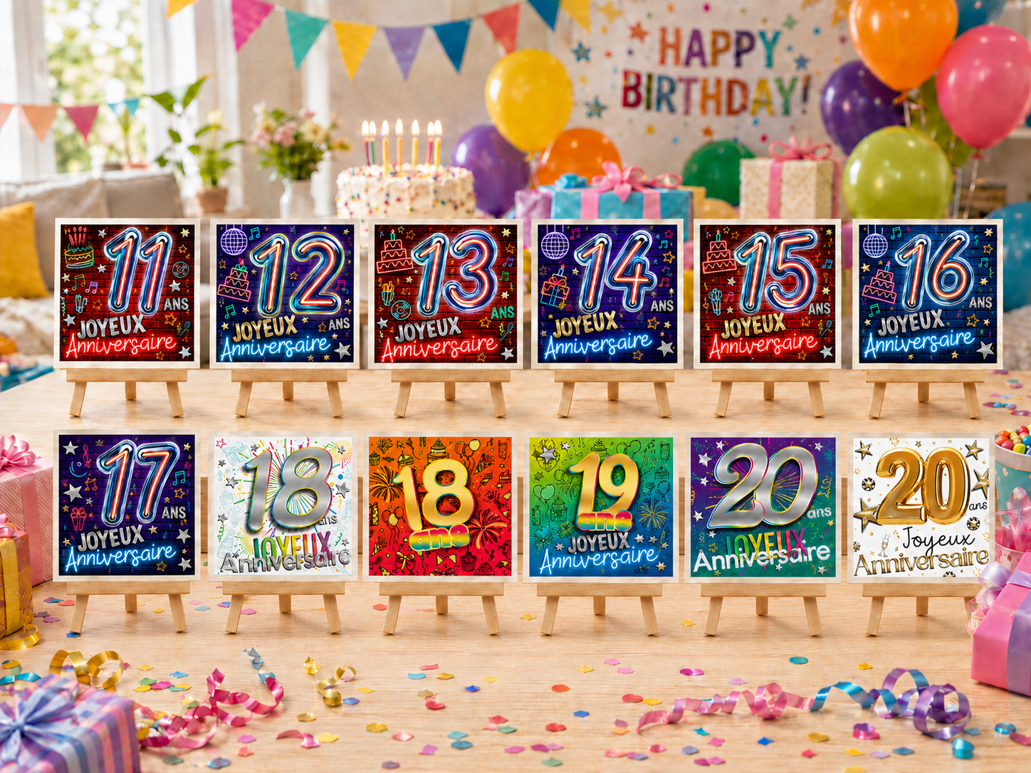 Carte Double "Age" de 11 à 20 Ans – Image 14
