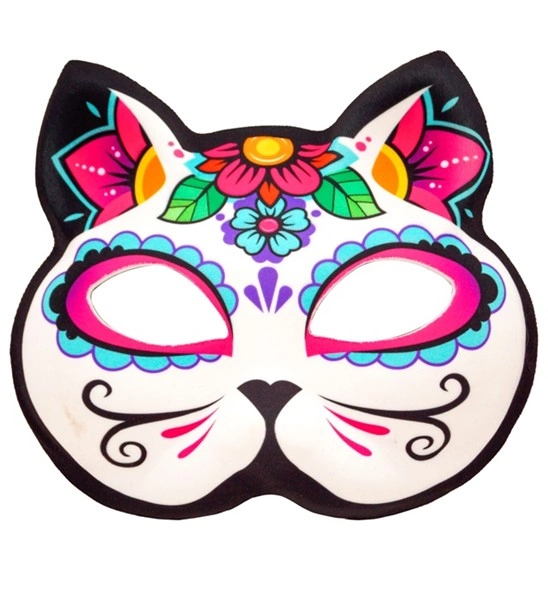 Masque Chat Coloré