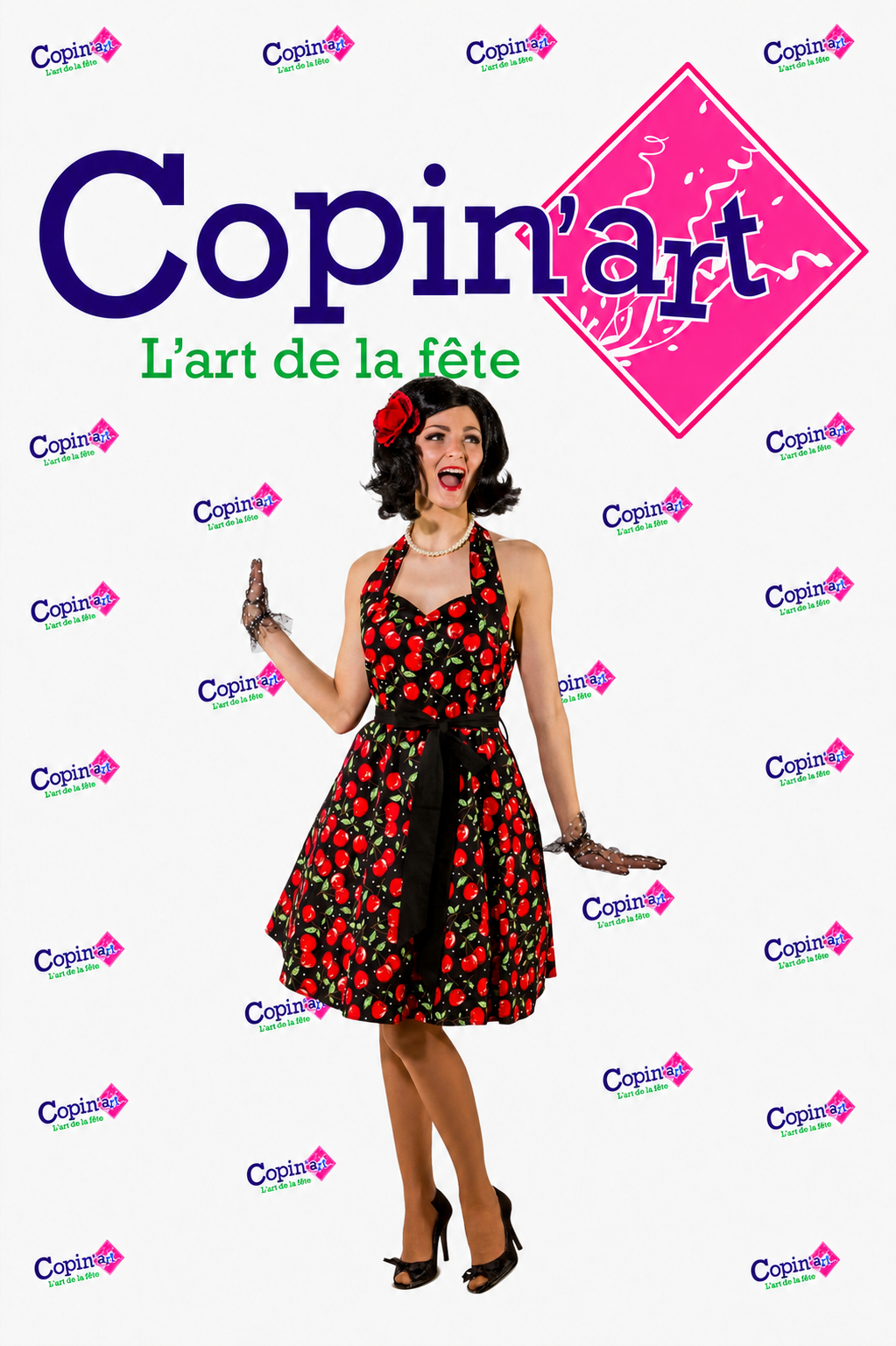 Robe Rockabilly Cerise