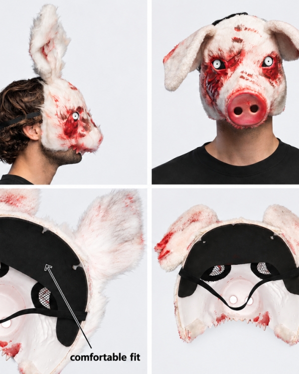 Masque Cochon/Lapin Ensanglanté