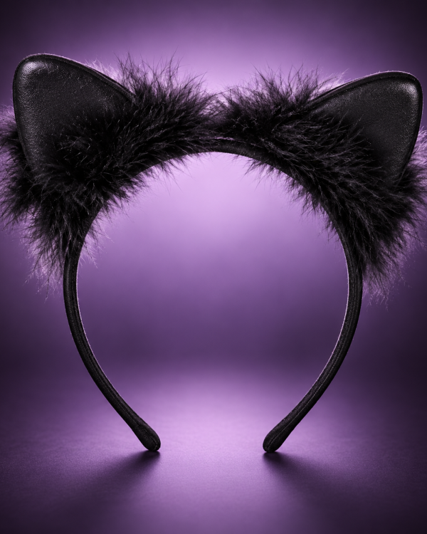 Serre Tête Chat Noir