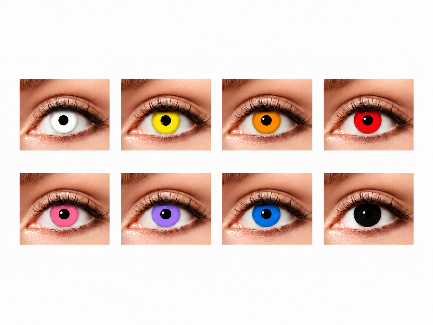 Paire de Lentilles Unicolores