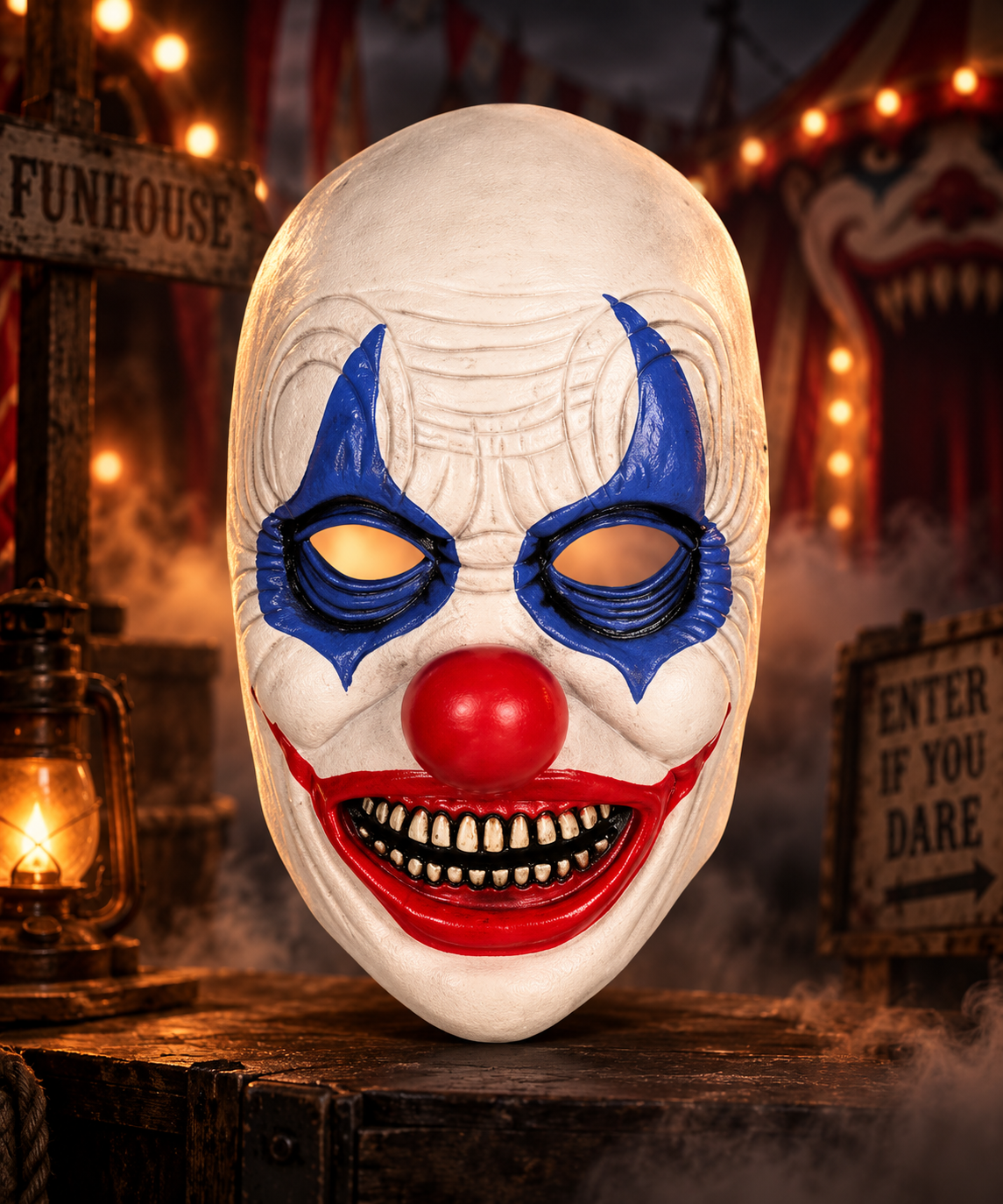 Demi-masque Clown