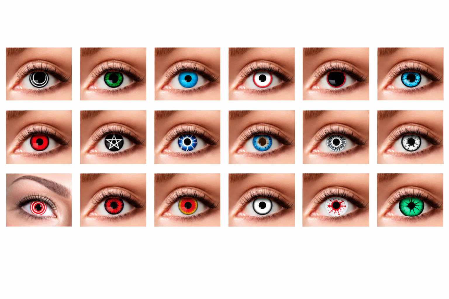 Paire de Lentilles Fantaisies